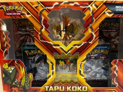 Pokemon TCG - S&M Tapu Koko Figure Collection - 4 Booster Packs - 2017 (Sealed) - Image 3