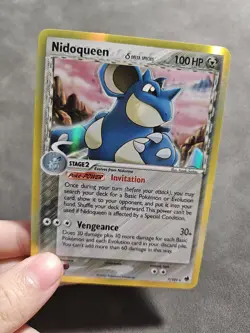 Pokemon TCG Nidoqueen (Delta Species) 7/101 Holo Rare - EX Dragon Frontiers - LP - Image 3