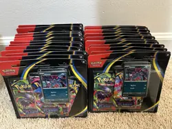 Lot Of 24 - Pokemon TCG Phantasmal Flames 3-Pack Blister Case - Image 1