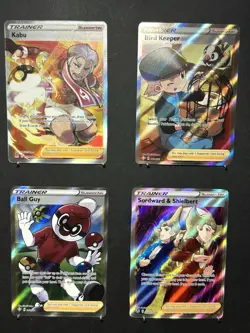 Pokemon 4x TRAINER LOT | Sword & Shield Era | Ball Guy | ULTRA RARE | NM/M - Image 1