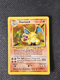Charizard #4 Base Set Holo Rare 1999 Pokemon TCG WOTC - Image 1