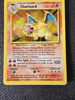Charizard #4 Base Set Holo Rare 1999 Pokemon TCG WOTC - Image 3