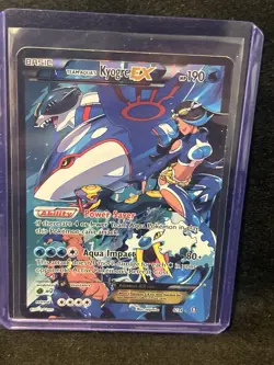 Pokemon TCG Team Aqua's Kyogre EX Double Crisis 6/34 MP Condition - Image 1