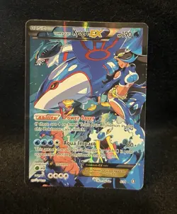 Pokemon TCG Team Aqua's Kyogre EX Double Crisis 6/34 MP Condition - Image 2