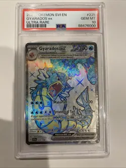 2023 POKEMON SVI EN-SCARLET & VIOLET ULTRA RARE #225 GYARADOS EX PSA 10 - Image 1