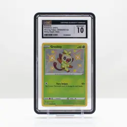 Pokemon Grookey Shiny Vault Holo #SV004/SV12 Shining Fates 2021 - CGC 10 - Image 1