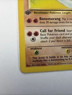 Marowak 39/64 Jungle 1st Generation Pokemon WOTC Uncommon - Image 3