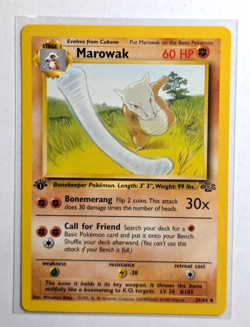 Marowak 39/64 Jungle 1st Generation Pokemon WOTC Uncommon - Image 1