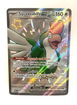 Squakabilly EX 223/91 SAR Paldean Fates Pokemon TCG Scarlet Violet Near Mint - Image 1