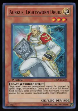 Aurkus, Lightsworn Druid LCGX-EN250 Ultra Rare 1st Edition Yu-Gi-Oh - Image 1