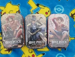 One Piece Tin Pack Set Vol 2 Group of 3 | TS-02 OP-13 | Factory Sealed | Bandai - Image 1