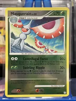 Pokemon TCG Card 2007 Mysterious Treasures - Masquerain 55/123 Reverse Holo - Image 1