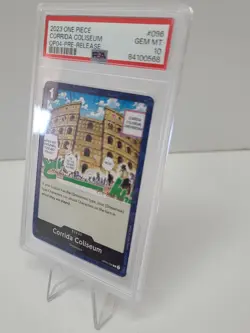 2023 One Piece Card Corrida Coliseum OP04 PRE RELEASE #096 ENGLISH Graded PSA 10 - Image 3