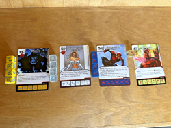 Marvel Dice Masters Super Rare Lot (4 cards) with Dice - Image 1