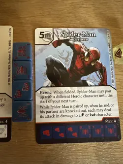 Marvel Dice Masters Super Rare Lot (4 cards) with Dice - Image 4