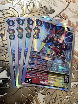 Digimon Card Game Playset Globemon BT21-023 SR World Convergence - Image 1