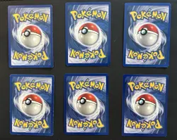 Pokemon 1st Edition Shadowless Base Set Card Lot - 6 Cards Total LP - Image 2