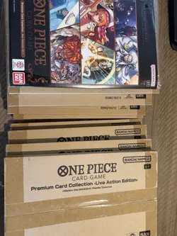 One Piece TCG Live Action Edition Premium Card Collection English Playset - Image 1