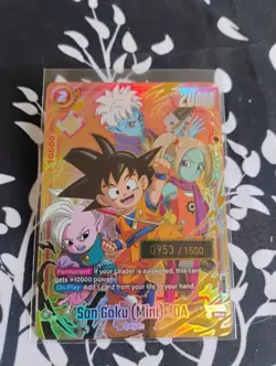 Bandai Dragon Ball Super Son Goku (Mini) BDA-013 SR Serial Numbered Foil Card - Image 1