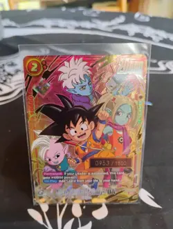 Bandai Dragon Ball Super Son Goku (Mini) BDA-013 SR Serial Numbered Foil Card - Image 3