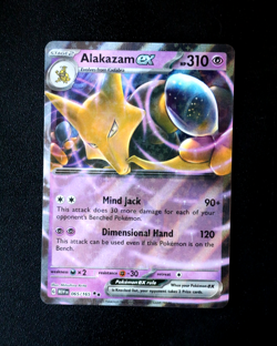 Pokemon Card TCG - Alakazam EX 065/165 - SV 151 English - Double Rare - NM ⭐ - Image 1