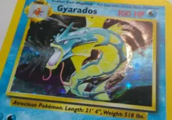 Gyarados 6/102 Holo Base Set Unlimited Singles Pokemon Trading Card - Image 5