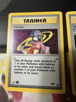 Sabrina 20/132 Gym Challenge Holo 1st Edition LP/NM Gorgeous Plus Bonus Card - Image 1