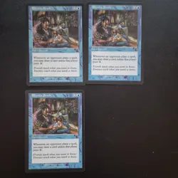 Magic: The Gathering Rhystic Study x3 Blue Enchantment Cards - Image 1