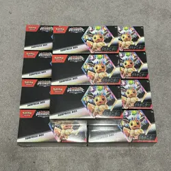 Pokemon TCG Prismatic Evolutions Surprise Box Lot of 11 Sealed Boxes - Image 1