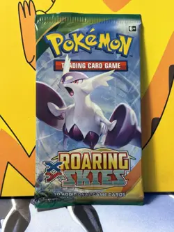 RARE Pokemon XY TCG Roaring Skies Sealed Booster Pack - Mega Latias Pack Art 820650109751 - Image 1