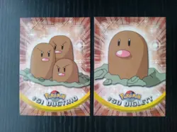Pokemon Topps Series 1 Blue Logo #51 Dugtrio & Diglett #50 Free Shipping!! - Image 1