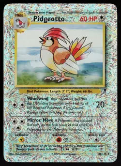 Pidgeotto 22/102 Rare Base Set Reverse Holo Pokemon - Image 1