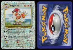 Pidgeotto 22/102 Rare Base Set Reverse Holo Pokemon - Image 3
