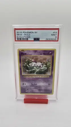 2016 Pokemon Xy Evolutions #53 Mew-Holo PSA9 - Image 1