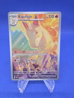 Pokemon SV10 Destined Rivals Rapidash 189/182 Illustration Rare IR NM - Image 1