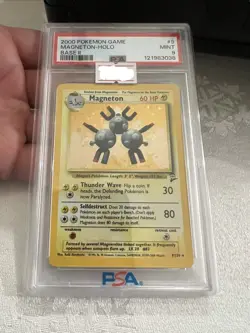 Pokemon TCG Magneton 009/130 Base Set 2 Holo PSA 9 Screw Swirl 🍥💫 New Cert - Image 2