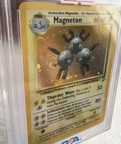 Pokemon TCG Magneton 009/130 Base Set 2 Holo PSA 9 Screw Swirl 🍥💫 New Cert - Image 4