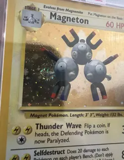 Pokemon TCG Magneton 009/130 Base Set 2 Holo PSA 9 Screw Swirl 🍥💫 New Cert - Image 5