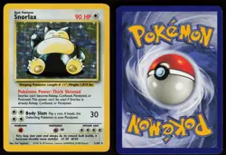Snorlax 11/64 Rare Jungle Holo NO SYMBOL ERROR Pokemon - Image 3