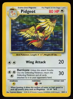 Pidgeot 8/64 Rare Jungle Holo NO SYMBOL ERROR Pokemon - Image 1