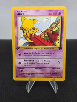 1st Edition Abra 49/82 - Team Rocket - Common - Pokemon - LP/NM - Image 1
