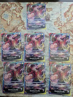 One Piece TCG - Monkey D. Luffy Rainbow Leader 3rd Anniversary Stamped Promo NM - Image 1
