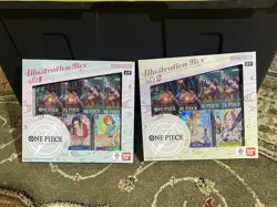 2025 Bandai OP One Piece Illustration Box Vol 1 And 2 Bundle In Hand New Sealed - Image 1