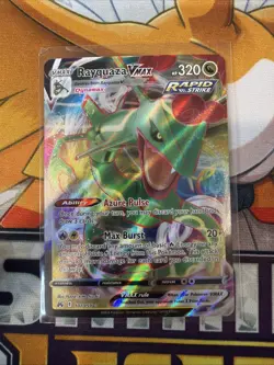 Pokemon TCG Rayquaza VMAX Crown Zenith Holo Ultra Rare Card 101/159 - Image 1
