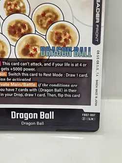 Shenron FB07-097 Leader Gold Manga Booster 02 Dragon Ball Card English NM - Image 5