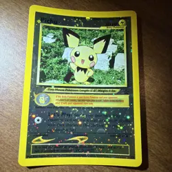 Pichu Reverse Holo Black Star Promo 35 WOTC Pokemon Card - LP+-NM *SWIRL* - Image 1