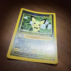 Pichu Reverse Holo Black Star Promo 35 WOTC Pokemon Card - LP+-NM *SWIRL* - Image 3