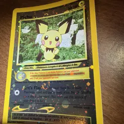 Pichu Reverse Holo Black Star Promo 35 WOTC Pokemon Card - LP+-NM *SWIRL* - Image 4