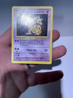 Pokemon TCG Kadabra Base Set Shadowless Uncommon Card 32/102 Near Mint 1999 - Image 3