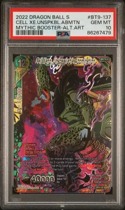Dragon Ball Super Card Game Cell Xeno, Unspeakable Abomination Mythic PSA 10 - Image 1